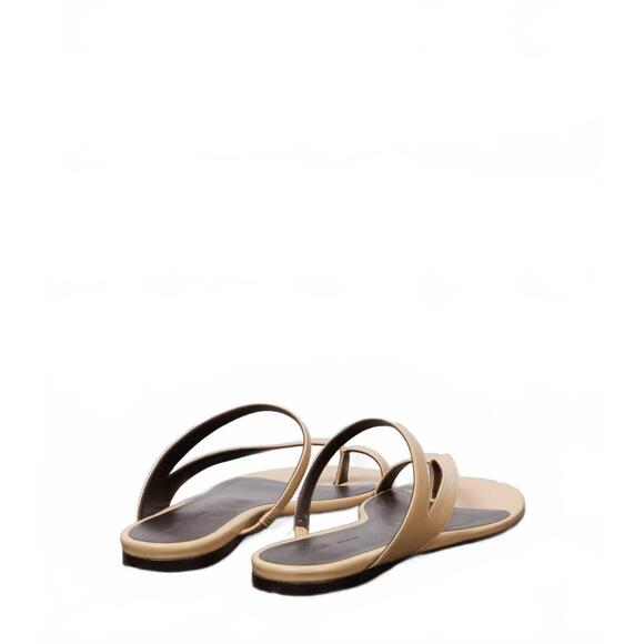 NEW KHAITE women's aimee flat sandal in nude - Picture 2 of 3